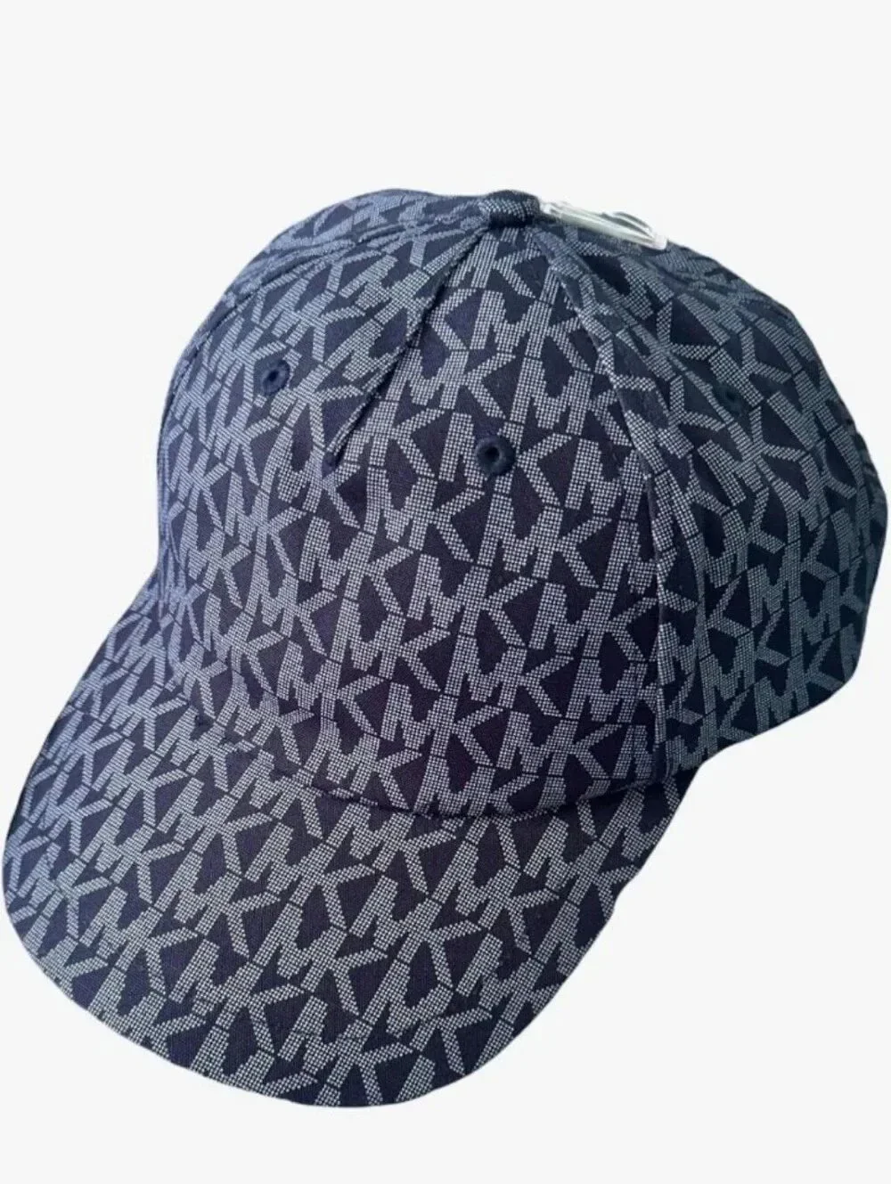 🆕️🧢Michael Kors Dark Blue MK Signature Baseball Cap, OS